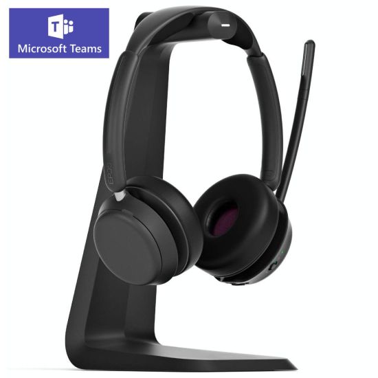 Micro casque Epos IMPACT 1061T avec base de charge certifié microsoft teams