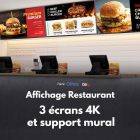 Pack affichage restaurant 3 écrans