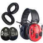 3M Peltor SportTac Tir avec coussins Gel - coques rouges et noires - En stock