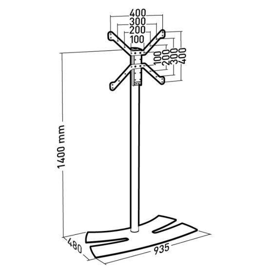 Pied universel pour écran dynamique