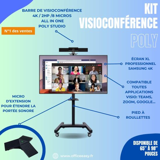 kit visio poly grande salle