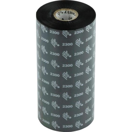 Rubans Zebra 2300 Wax - 64 mm x 74 m - Ruban encreurs transfert thermique -  02300GS06407