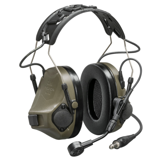 3M Peltor ComTac VIII Vert - Casque anti bruit communiquant