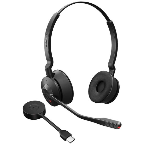 micro-casque jabra engage 55 avec son dongle usb-c