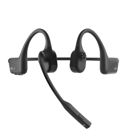 SHOKZ Casque sans-fil à conduction osseuse OpenComm2 UC - USB-C - Noir