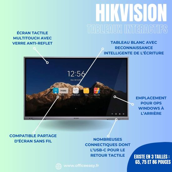 tableaux interactif sans caméra HikVision