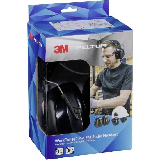 3M Peltor Worktunes Pro FM - Casque antibruit avec radio FM - HRXS220A - boite