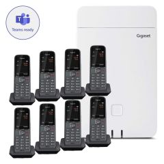 Pack Gigaset N670 IP Pro + 8 Gigaset S700H PRO - téléphone IP SIP DECT