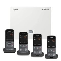 Téléphone sans fil IP SIP Gigaset N510 IP Pro - une borne DECT et 4 combinés IP