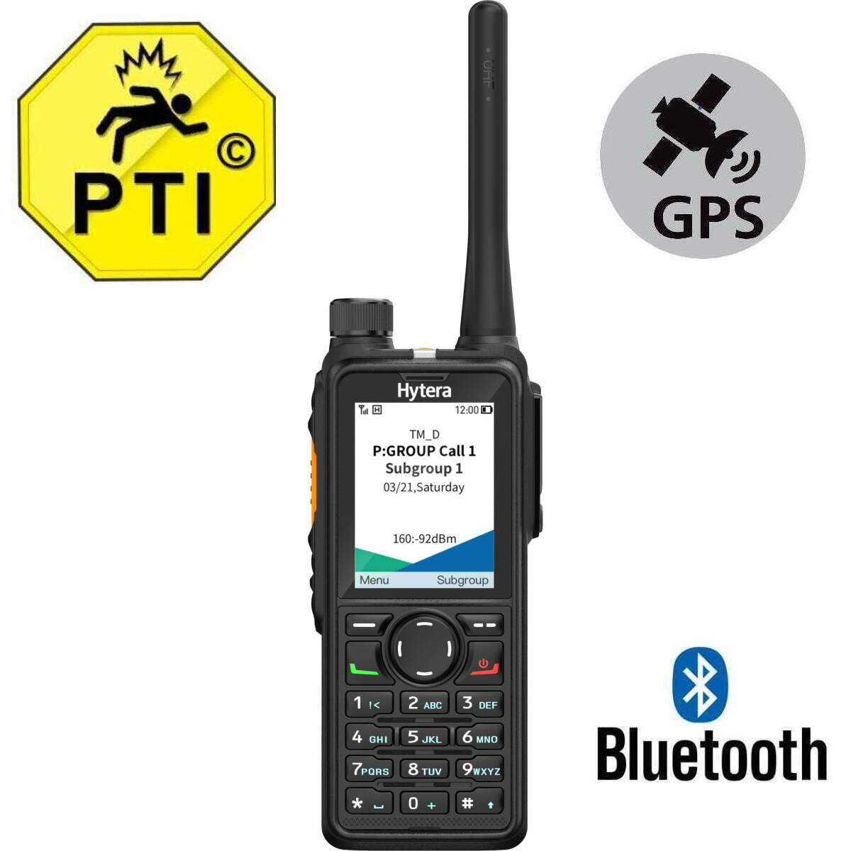 Hytera HP785 VHF - PTI Bluetooth GPS image