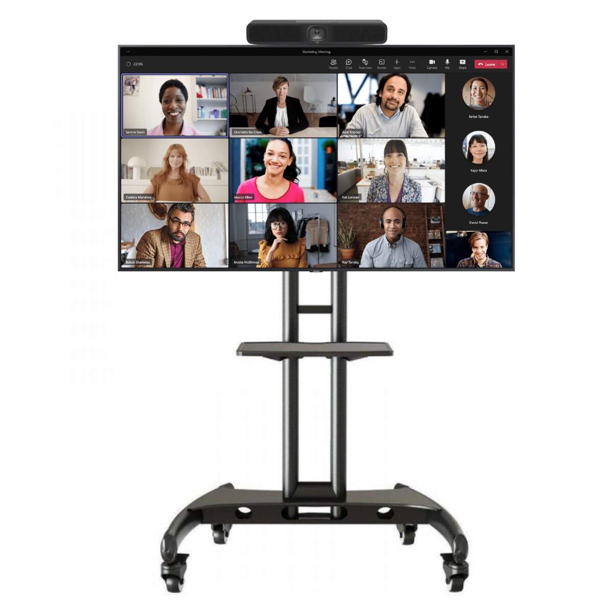 Kit Logitech video conference + Scherm Samsung - Rolstandaard image