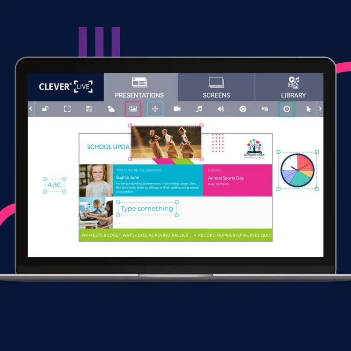 CleverLive - digital signage Clevertouch