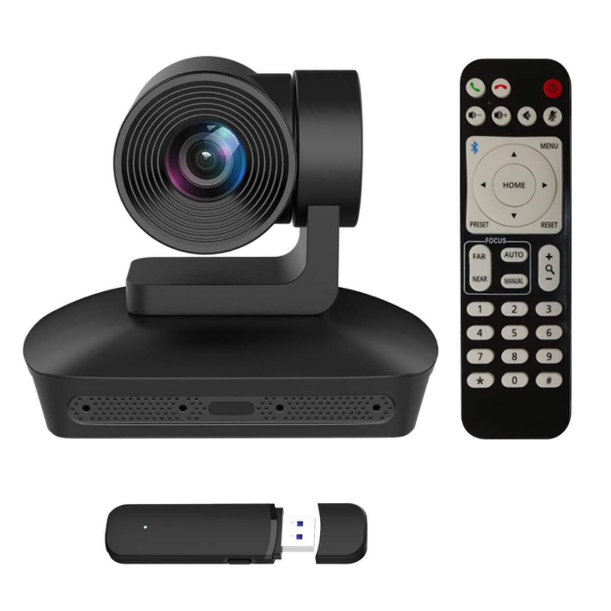 Webcam grand angle PTZ avec télécommande pour les fabricants audio