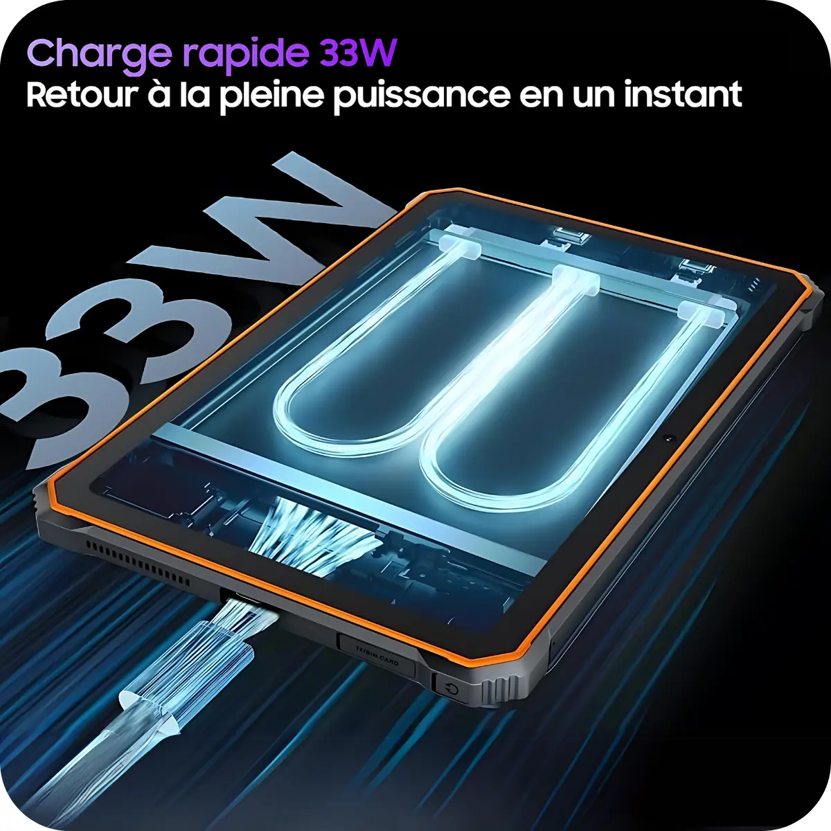 Tablette Blackview Active 8 Pro - ACT8P_BLK - charge rapide