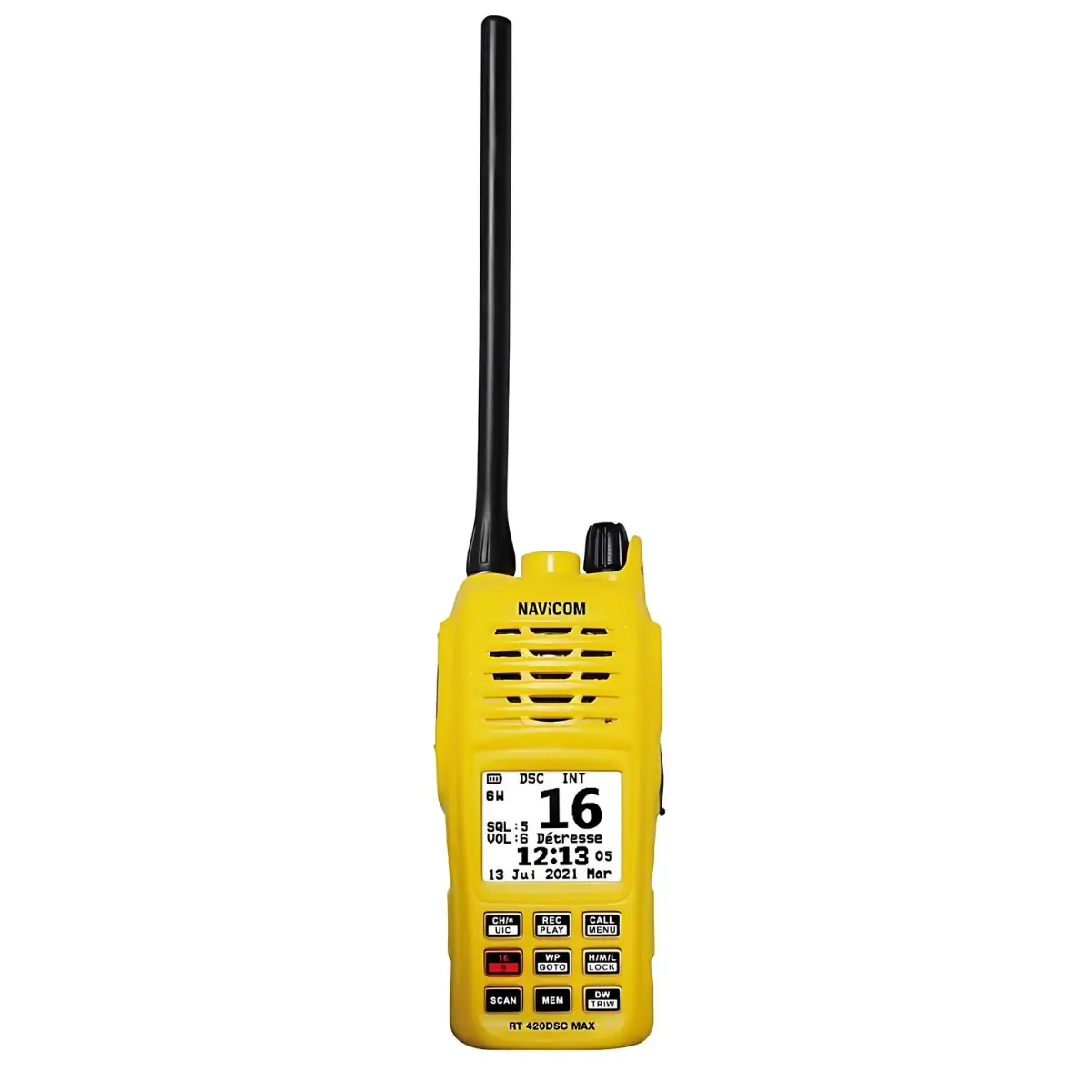 Radio VHF Navicom RT420DSC-Max GPS et ASN - Boutons