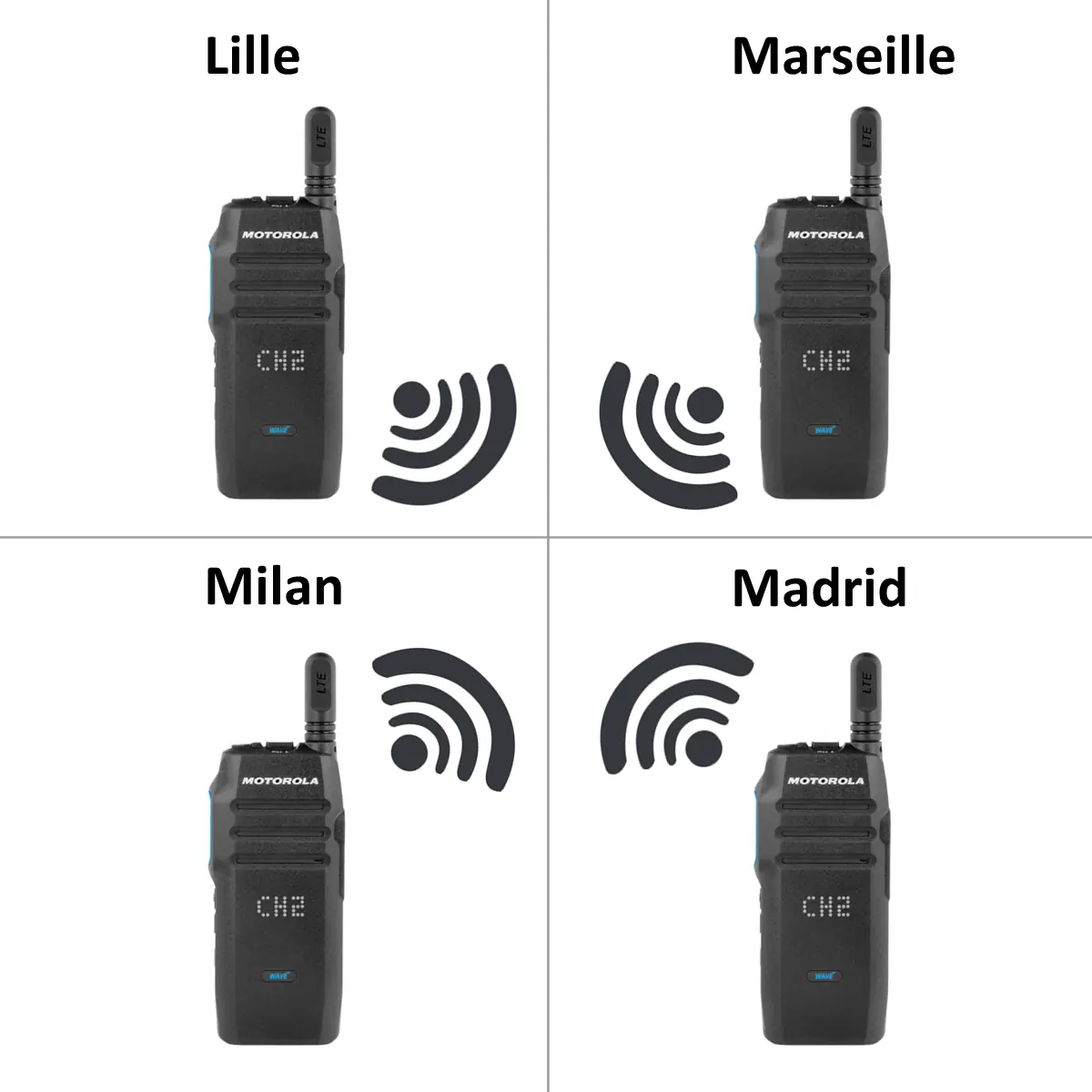 Motorola Wave TLK100 - Talkie-walkie 4G LTE - HK2119A