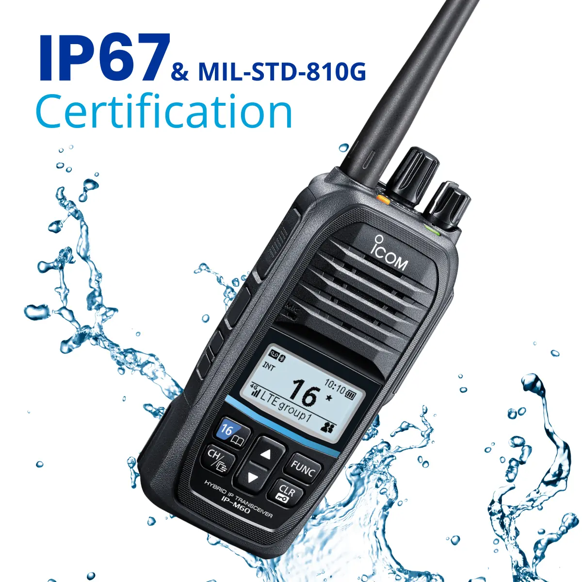 Certification IP67 et militaire : IP-M60 une VHF robuste